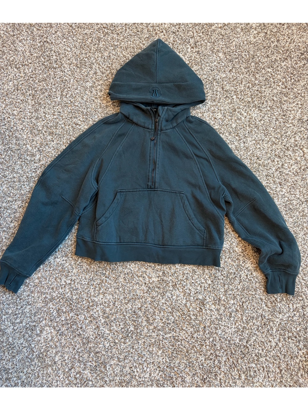 Lululemon Cropped Half Zip Scuba Hoodie Jacket